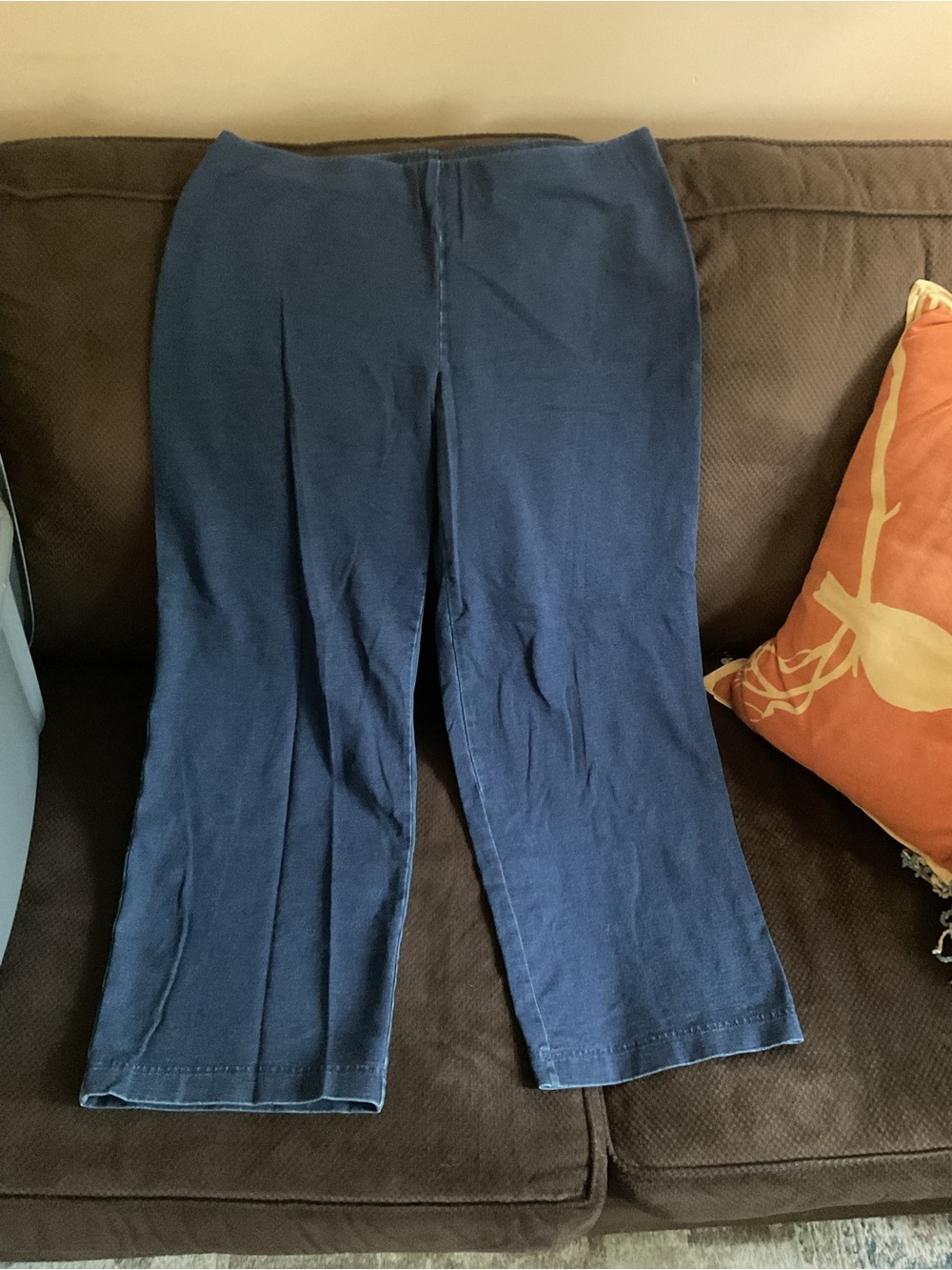 J. Jill Navy Wide Leg Pull-On Pants